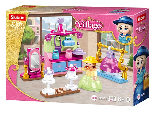 Sluban Girl's Dream | Set constructie Magazin de Imbracaminte | 103 Piese